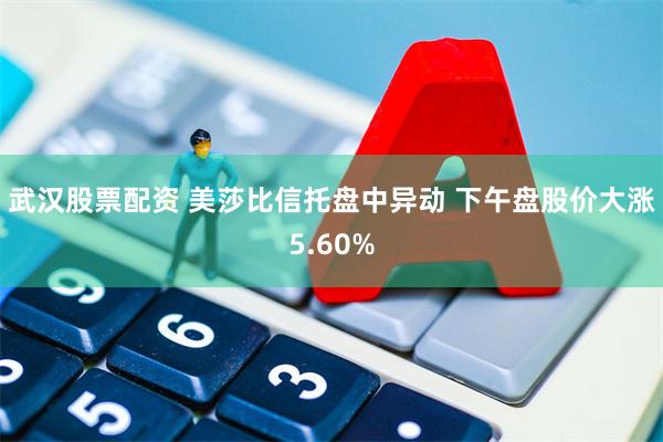 武汉股票配资 美莎比信托盘中异动 下午盘股价大涨5.60%